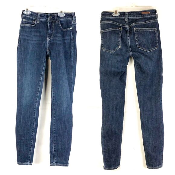PILCRO & THE LETTERPRESS Anthropologie High-Rise Denim Legging Jeans Zip Fly 26 - Picture 1 of 11
